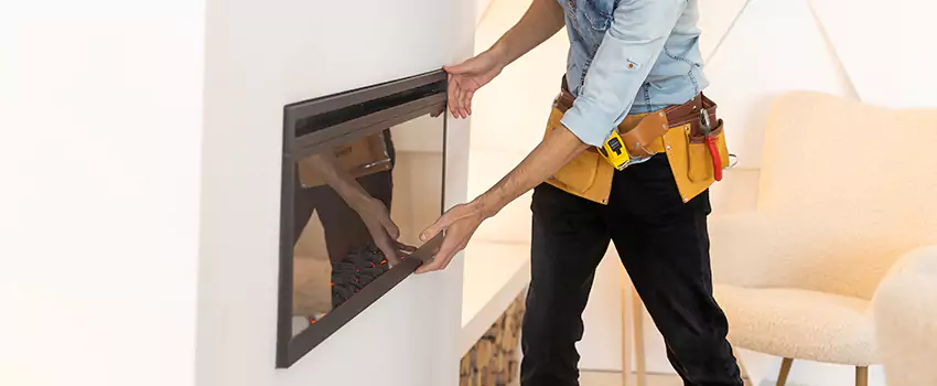 Metal Fireplace Installation in Farmington, Utah