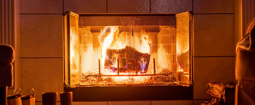 Mendota Hearth Landscape Fireplace Installation in Farmington, Utah