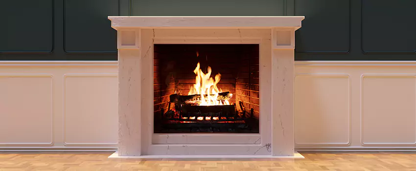 Open Flame Wood-Burning Fireplace Installation Services in Farmington, Utah