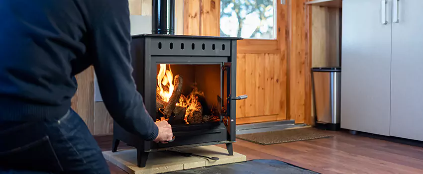Open Hearth Wood Fireplace Installation in Farmington, UT