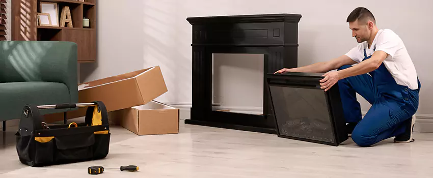 Old Rusted Metal Fireplace Repair And Replacement in Farmington, UT